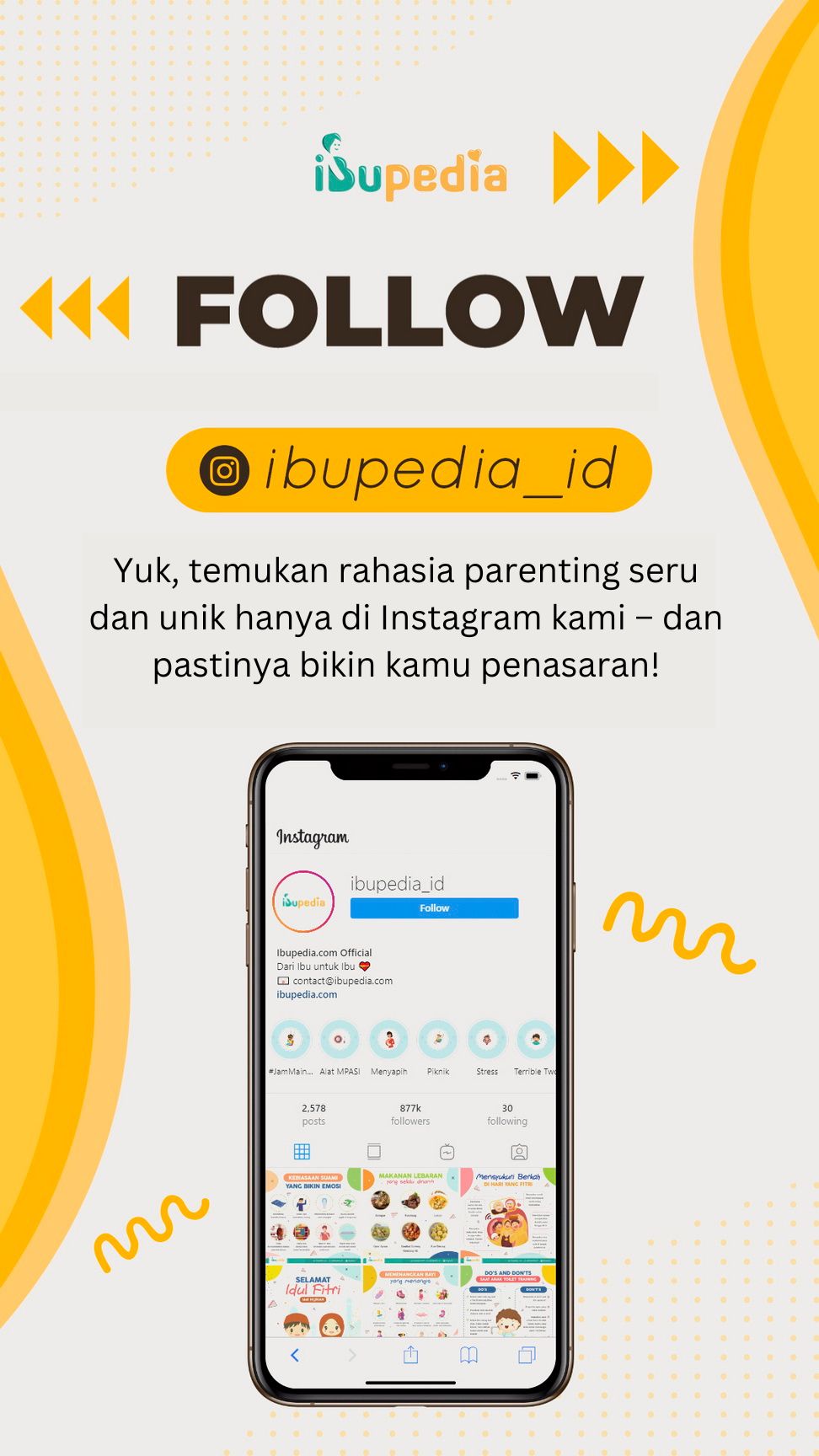 Follow Ibupedia Instagram